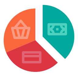 gráfico circular icono