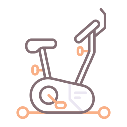 bicicletta stazionaria icona