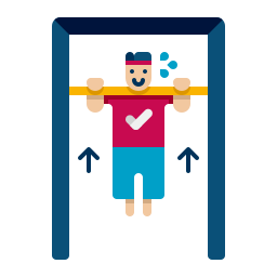 Pull up bar icon