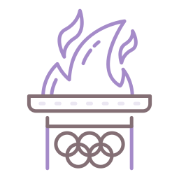 llama olímpica icono