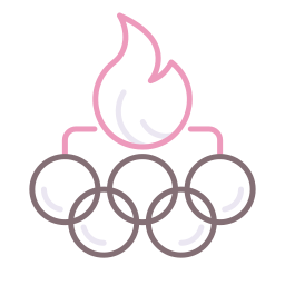 olympische vlam icoon