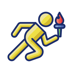 flamme olympique Icône