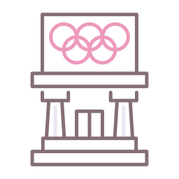 anneaux olympiques Icône