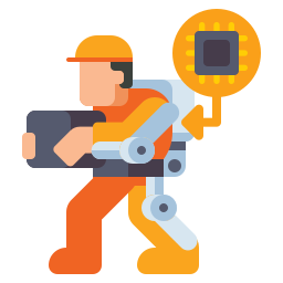 Wearable robot icon