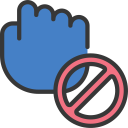 Hand closed icon