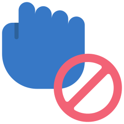 Hand closed icon