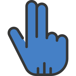 twee vingers icoon