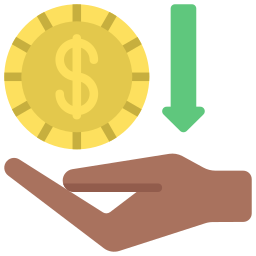 Receive money icon