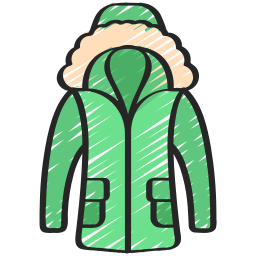 winter jas icoon