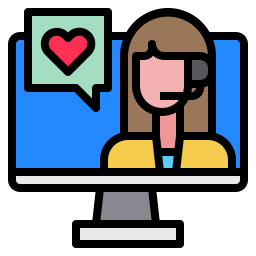 Customer service agent icon