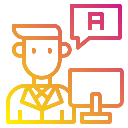 Customer service agent icon