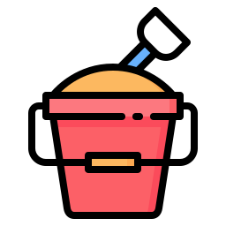 Sand bucket icon