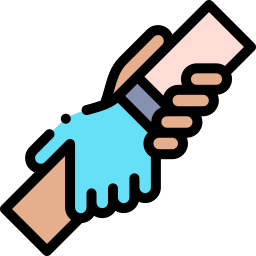 Helping hand icon