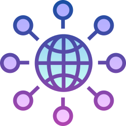 conexão global Ícone