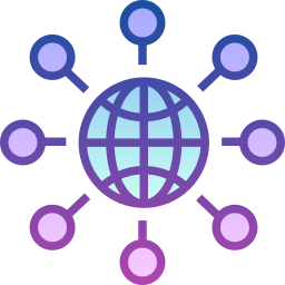 connessione globale icona