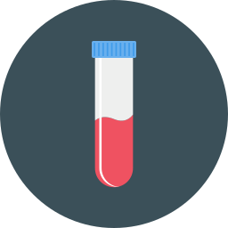 Blood tube icon