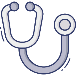 Doctors stethoscope icon