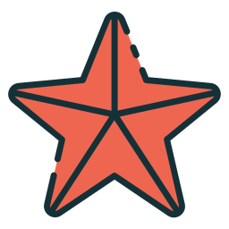 estrella de mar icono