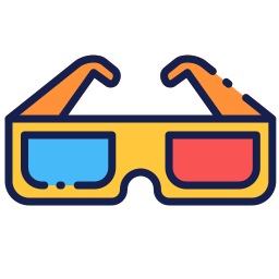 3d glasses icon