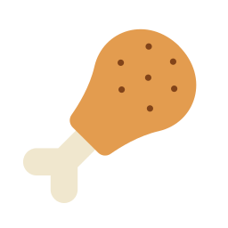 Chicken leg icon