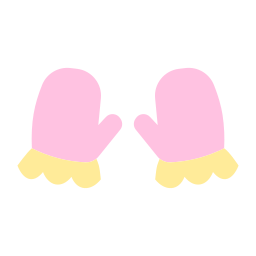 rękawiczki dla niemowląt ikona