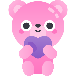 oso de peluche icono