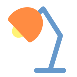 Desk lamp icon