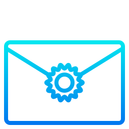sello de correo icono