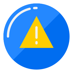 Warning sign icon