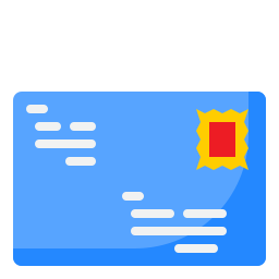 pieczęć pocztowa ikona