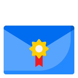 Mail stamp icon