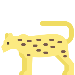 leopardo icona