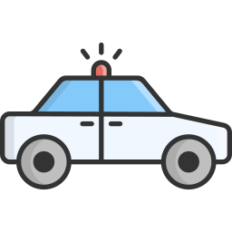 coche de policía icono