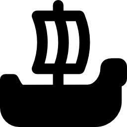 Корабль викингов иконка
