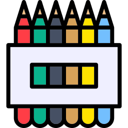 Colored pencils icon