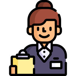 Shop assistant icon