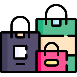 Shopping bags icon