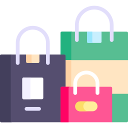 Shopping bags icon