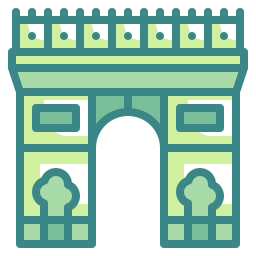 arco del triunfo icono