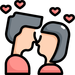 baiser de mariage Icône