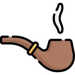 fumando la pipa icona