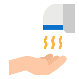 secador de manos icono