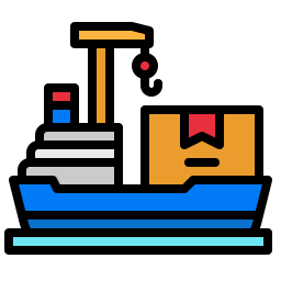 Cargo ship icon