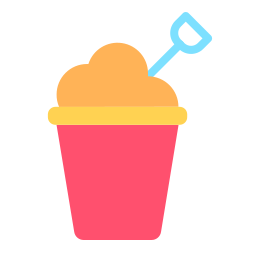 Sand bucket icon