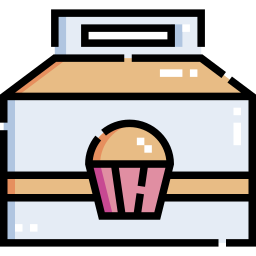 scatola per torte icona