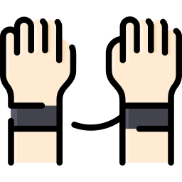 Police handcuff icon