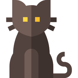 schwarze katze icon