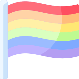 bandiera arcobaleno icona