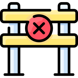 Road block icon