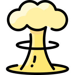 wybuch jądrowy ikona